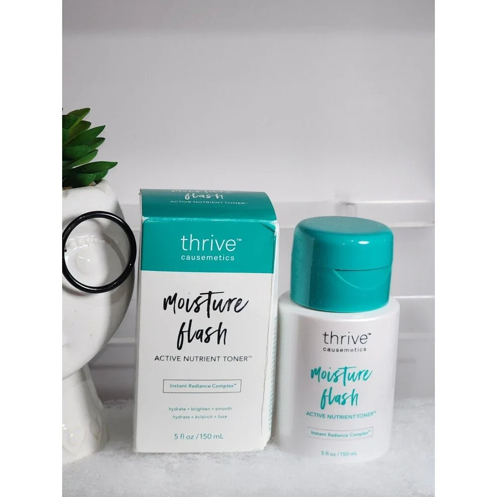 Thrive Causemetics Moisture Flash Active Nutrient Toner 5 fl oz 150 mL NIB